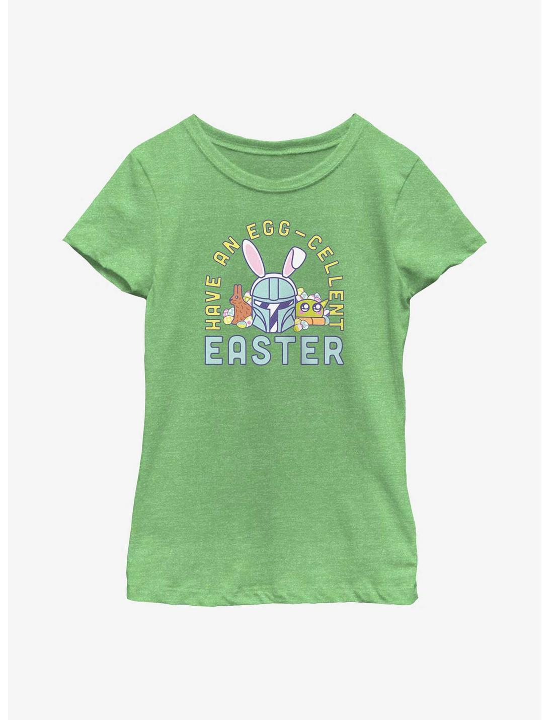 Star Wars The Mandalorian Have An Egg-Cellent Easter Youth Girls T-Shirt, GRN APPLE, hi-res