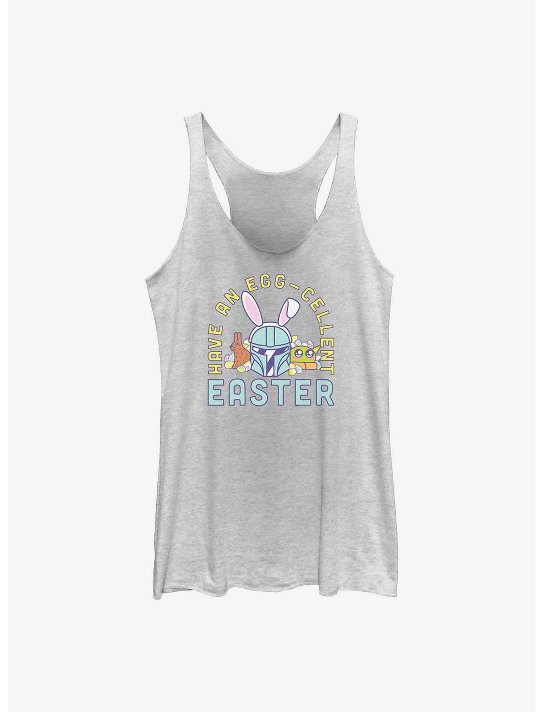 Star Wars The Mandalorian Have An Egg-Cellent Easter Womens Tank Top, WHITE HTR, hi-res