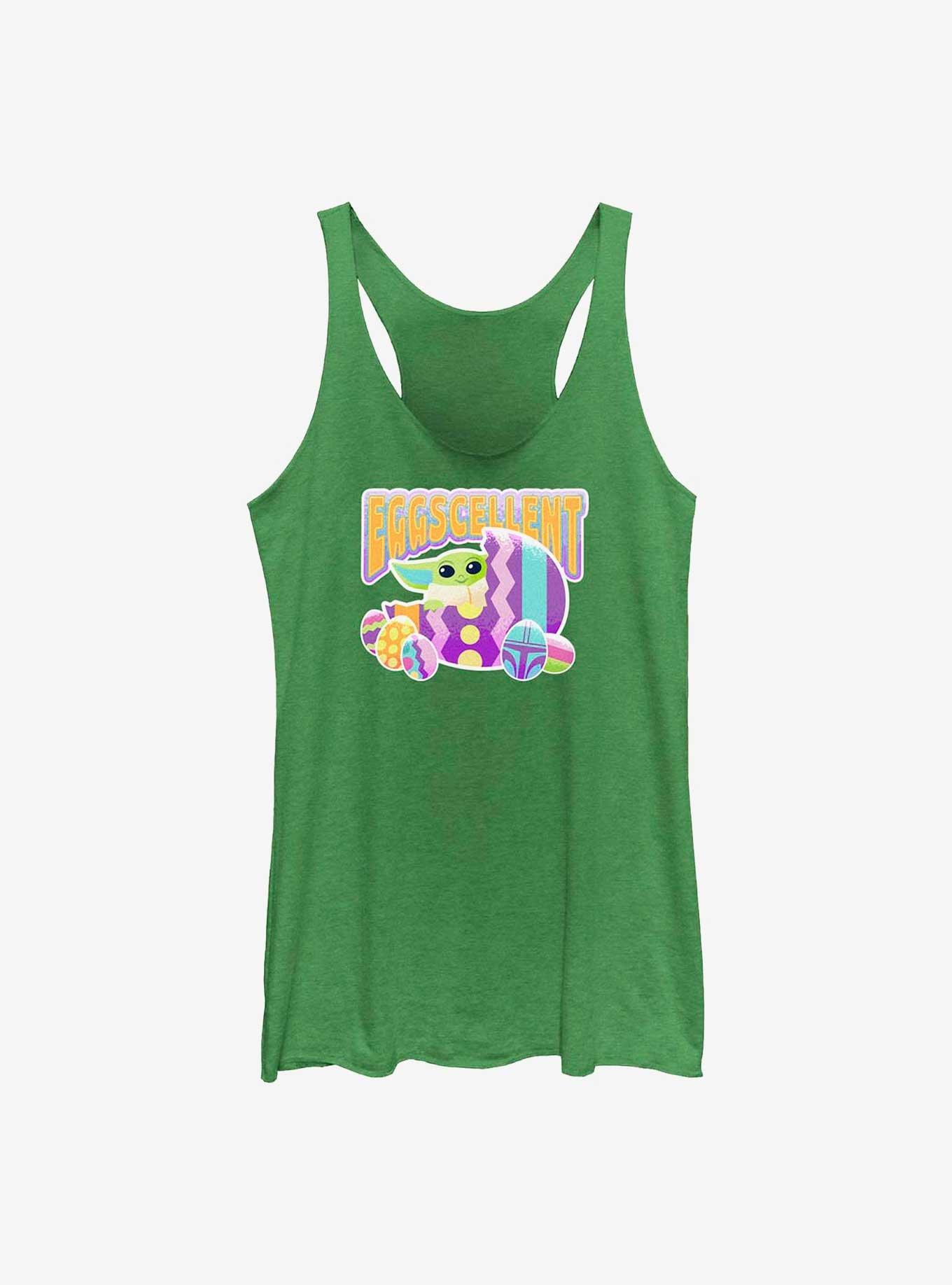 Star Wars The Mandalorian Grogu Easter Eggscellent Womens Tank Top, ENVY, hi-res