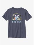 Star Wars The Mandalorian Have An Egg-Cellent Easter Youth T-Shirt, NAVY HTR, hi-res