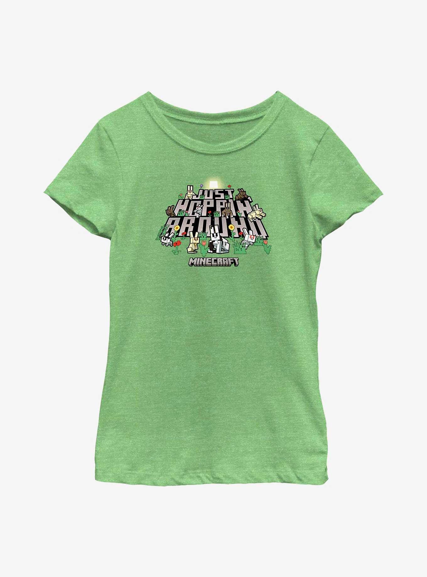 Minecraft Just Hoppin' Around Youth Girls T-Shirt, GRN APPLE, hi-res