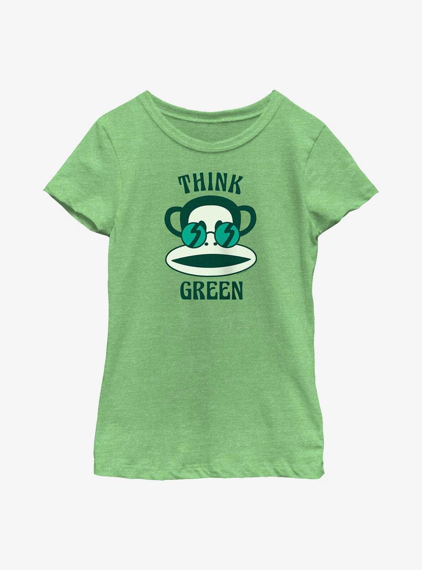 Paul Frank Julius Think Green Youth Girls T-Shirt, GRN APPLE, hi-res