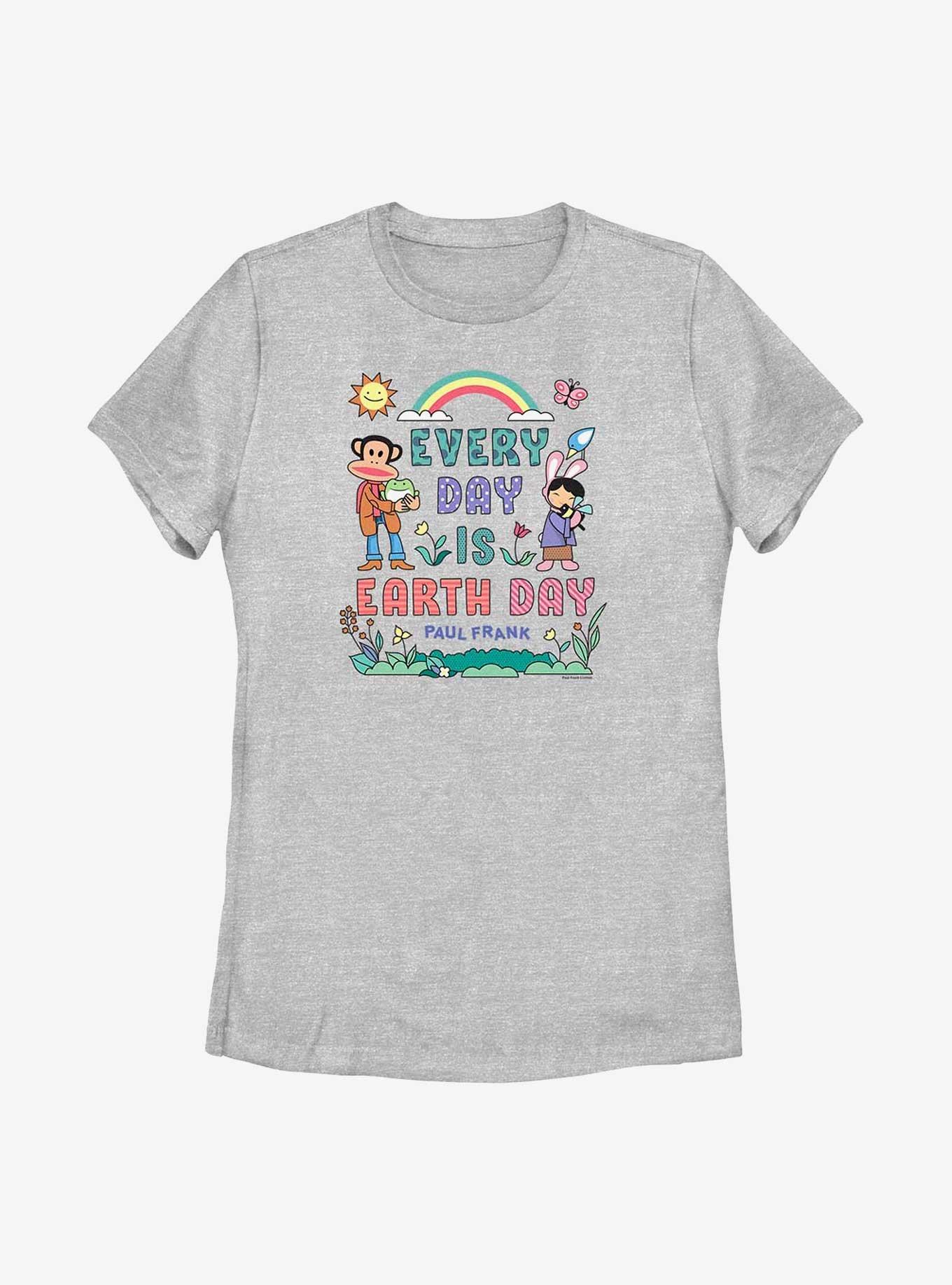 Paul Frank Every Day Is Earth Day Womens T-Shirt, ATH HTR, hi-res