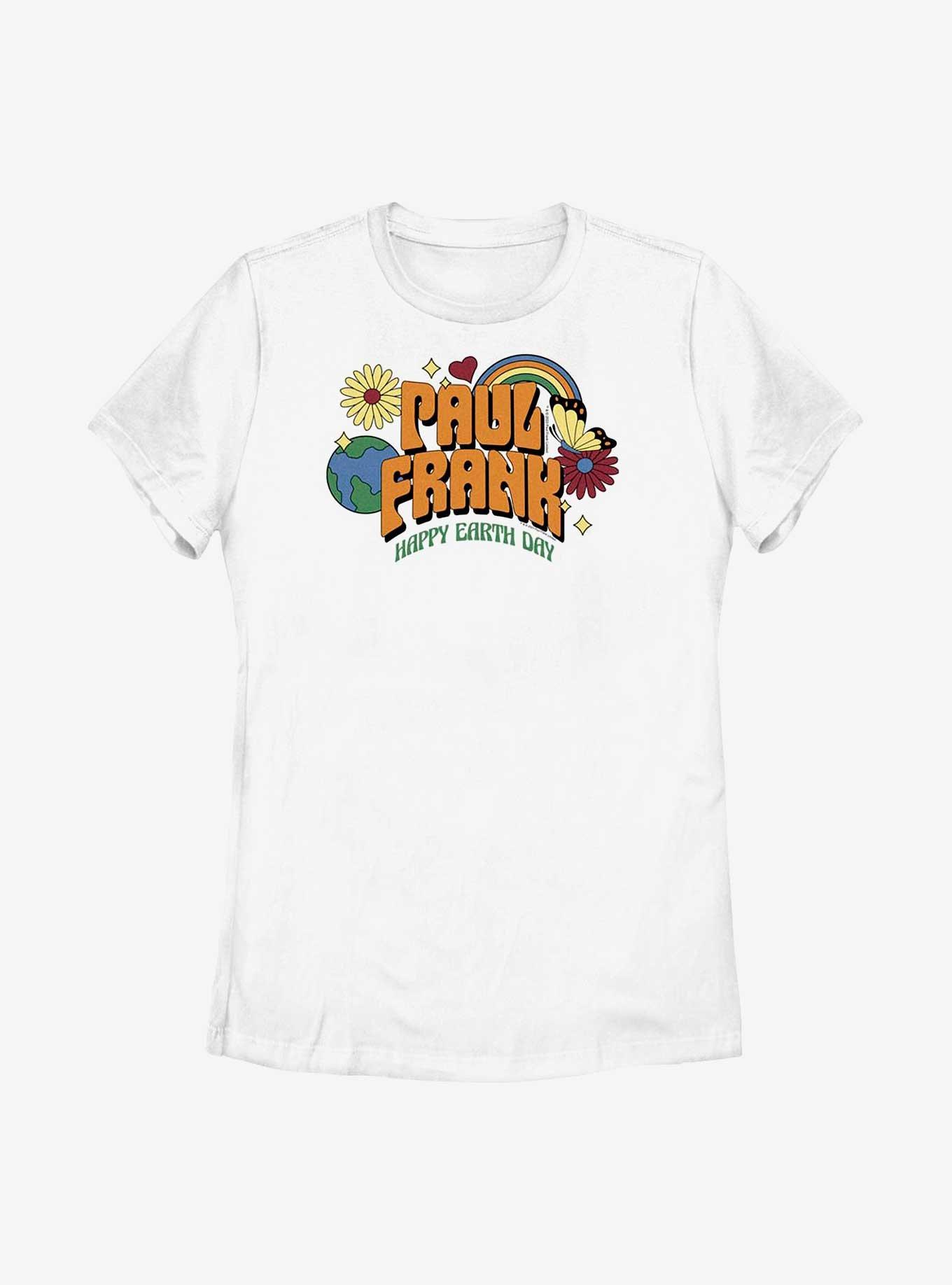 Paul Frank Happy Earth Day Womens T-Shirt, WHITE, hi-res
