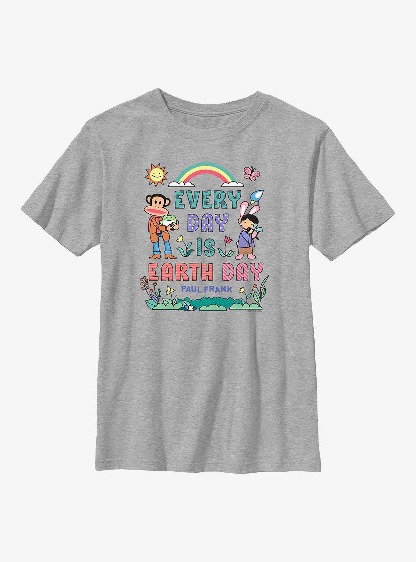 Paul Frank Every Day Is Earth Day Youth T-Shirt, ATH HTR, hi-res