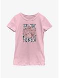 Star Wars Ewok Feel The Forest Youth Girls T-Shirt, PINK, hi-res