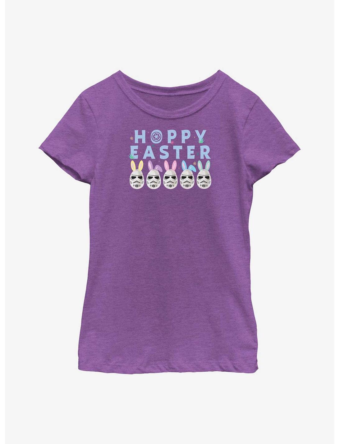 Star Wars Hoppy Easter Egg Stormtrooper Youth Girls T-Shirt, PURPLE BERRY, hi-res