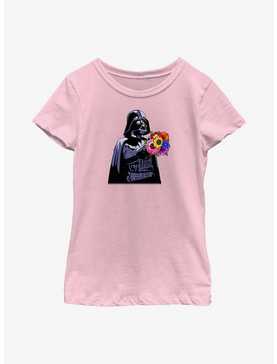 Star Wars Vader Handing Flowers Youth Girls T-Shirt, , hi-res