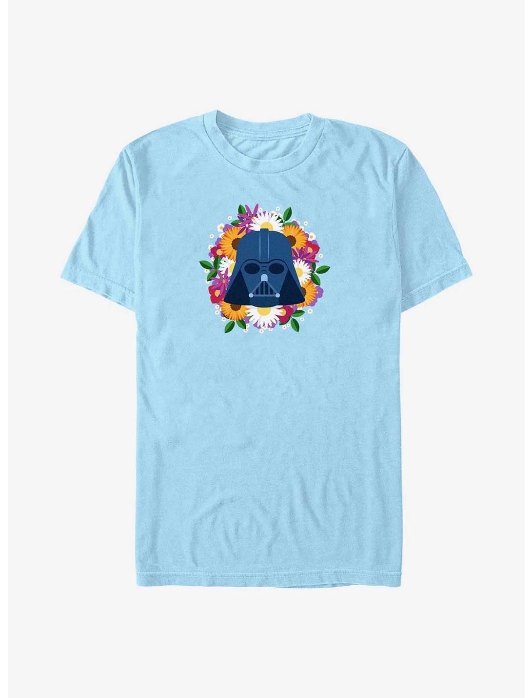 Star Wars Vader Floral Helmet T-Shirt, LT BLUE, hi-res