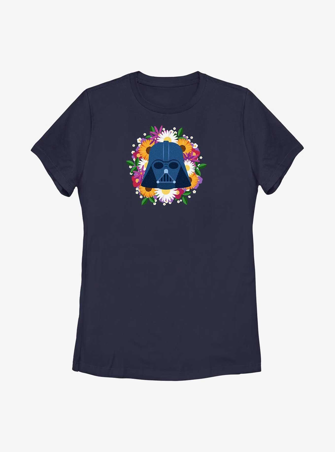 Star Wars Vader Floral Helmet Womens T-Shirt, , hi-res