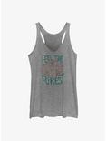 Star Wars Ewok Feel The Forest Womens Tank Top, GRAY HTR, hi-res