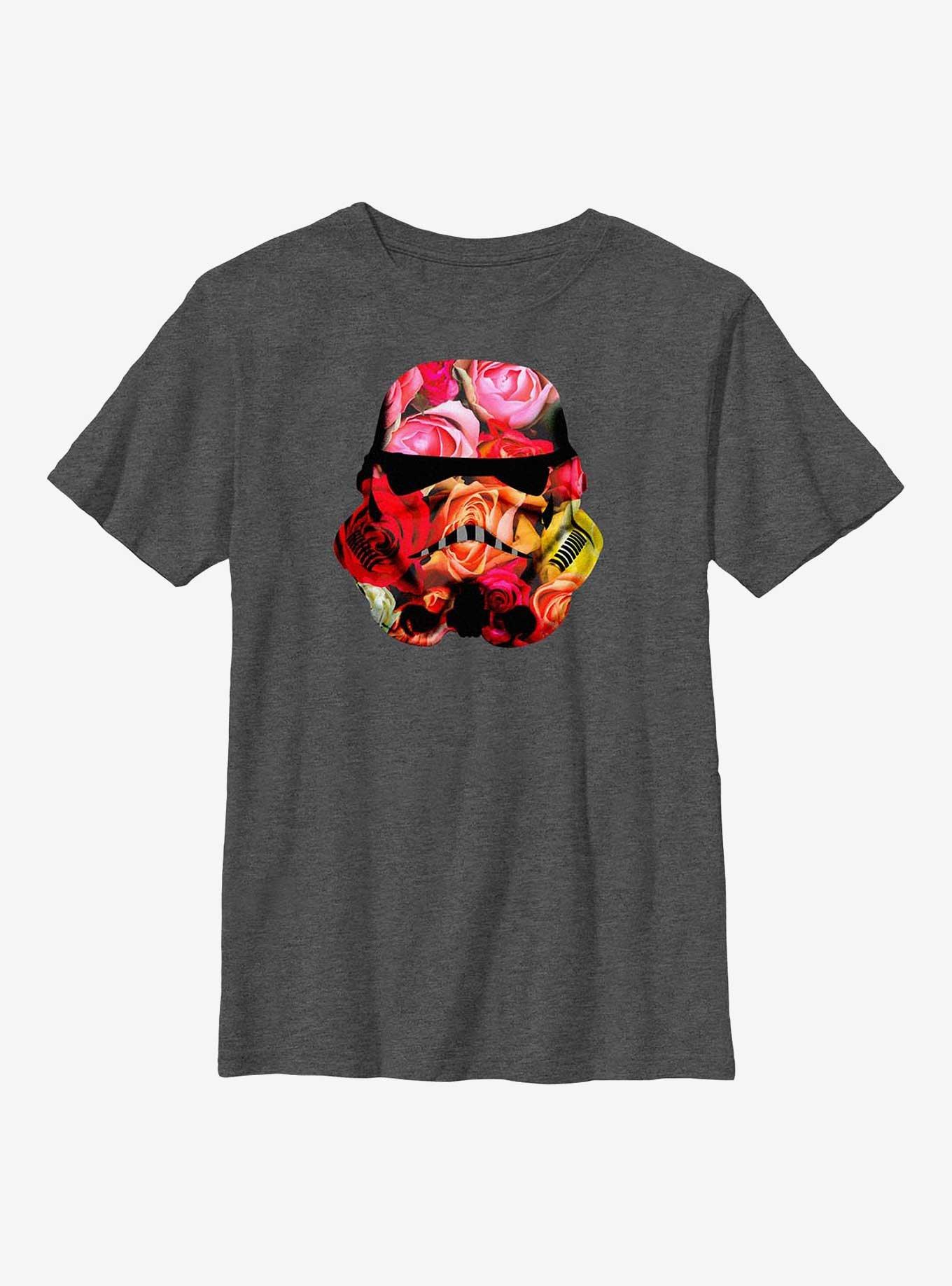 Star Wars Stormtrooper Floral Helmet Youth T-Shirt, , hi-res