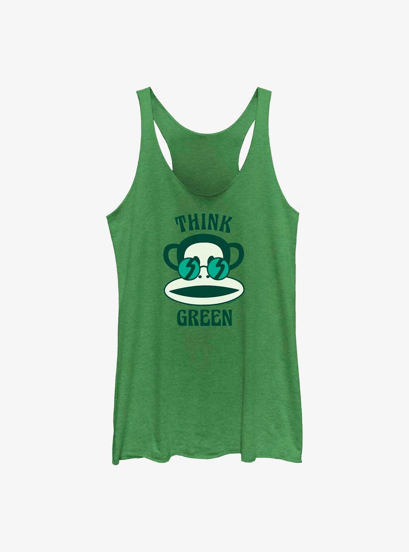 Paul Frank Julius Think Green Womens Tank Top, ENVY, hi-res