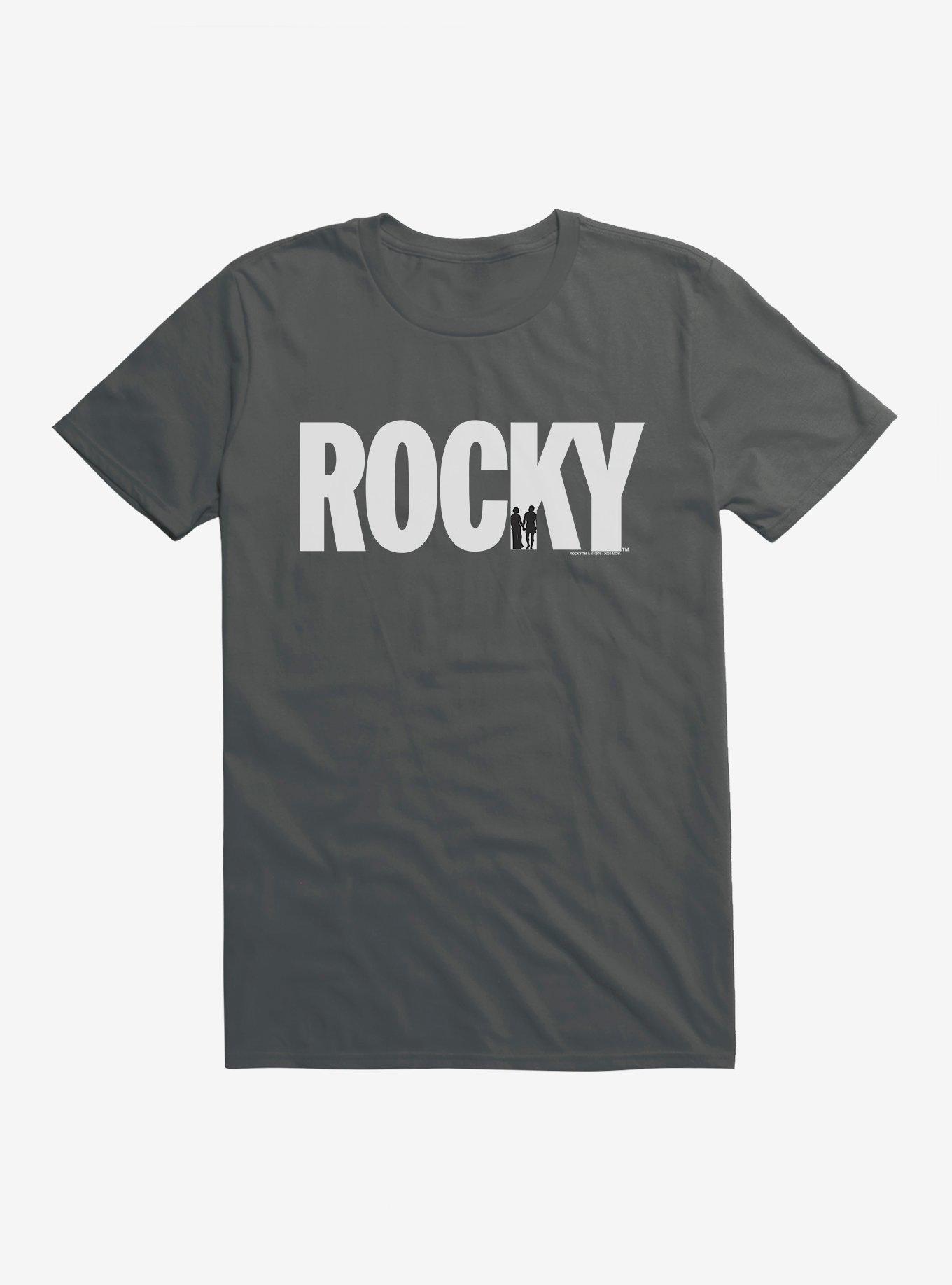Rocky Movie Logo T-Shirt, CHARCOAL, hi-res