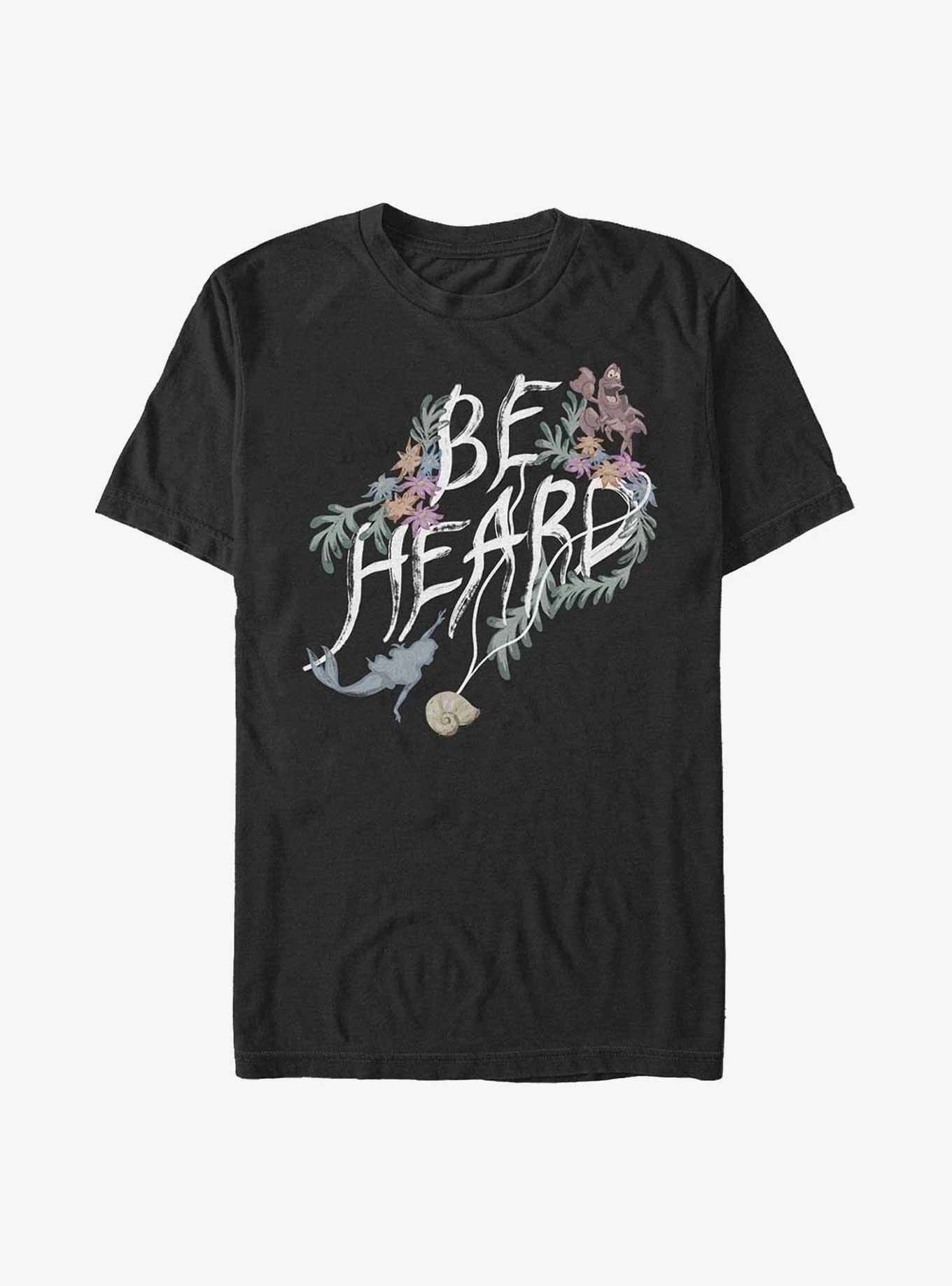 Disney The Little Mermaid Be Heard T-Shirt, BLACK, hi-res