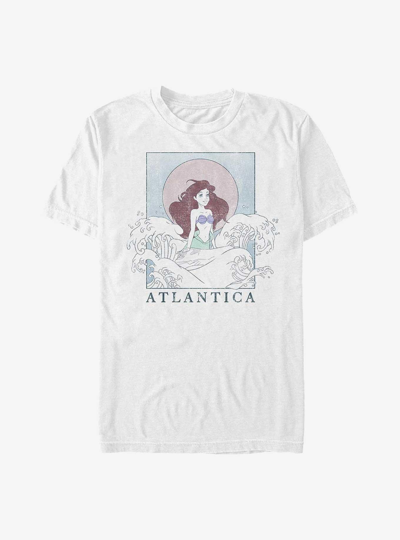 Disney The Little Mermaid Ariel Ocean Wave Atlantica T-Shirt, WHITE, hi-res