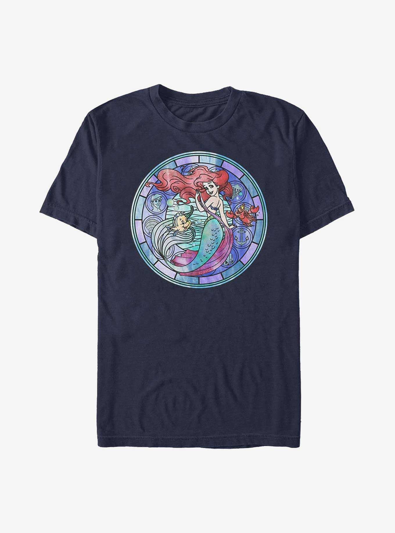 Disney The Little Mermaid Ariel Stained Glass T-Shirt, , hi-res