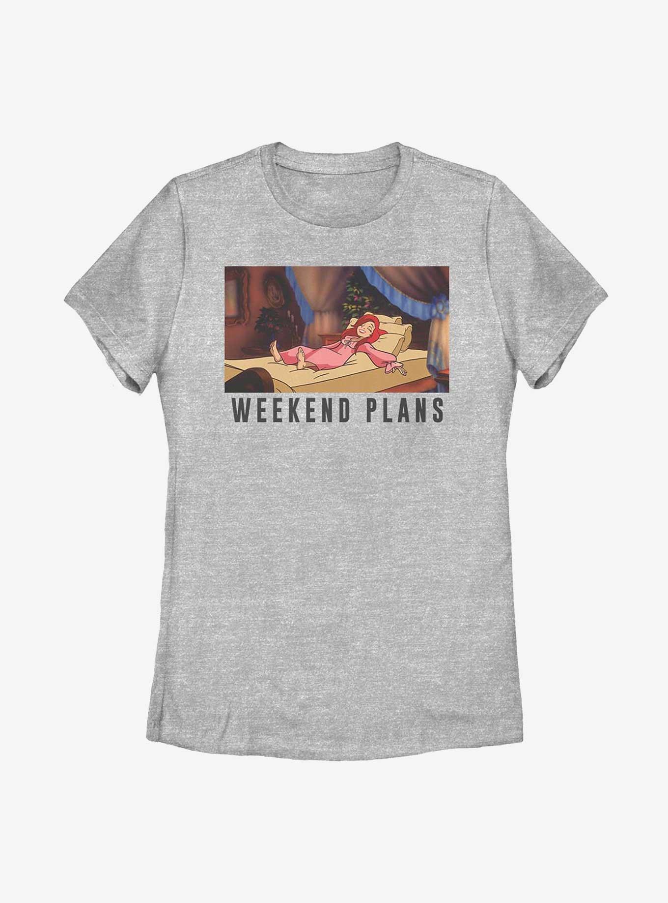 Disney The Little Mermaid Ariel Weekend Plans Womens T-Shirt, ATH HTR, hi-res