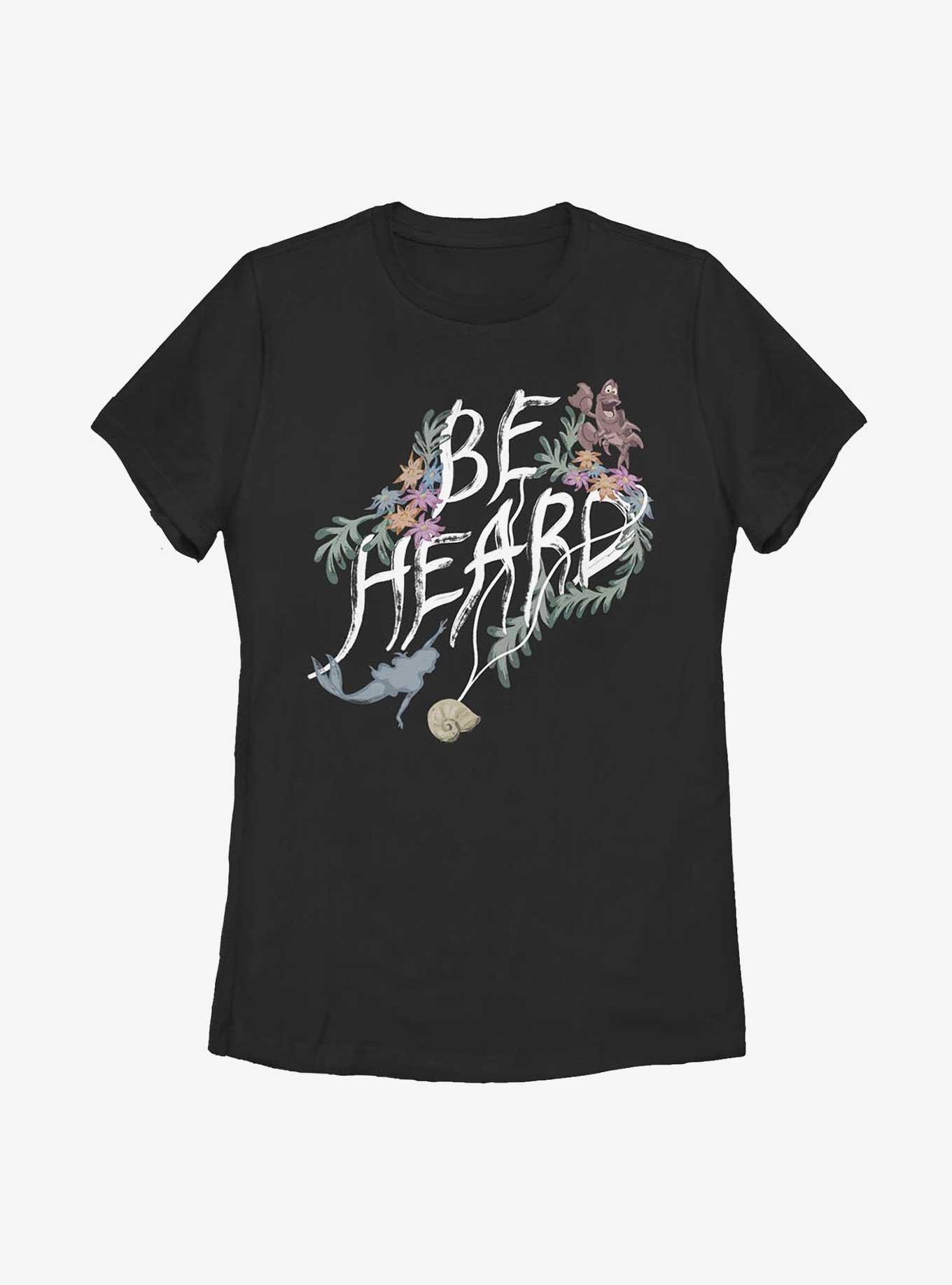 Disney The Little Mermaid Be Heard Womens T-Shirt, BLACK, hi-res