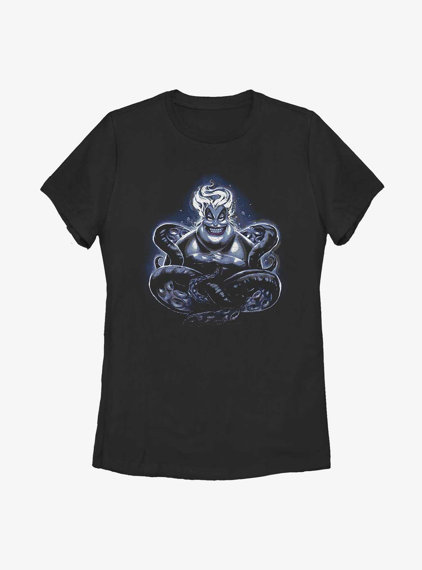 Disney The Little Mermaid Ursula Deep Sea Menace Womens T-Shirt, BLACK, hi-res