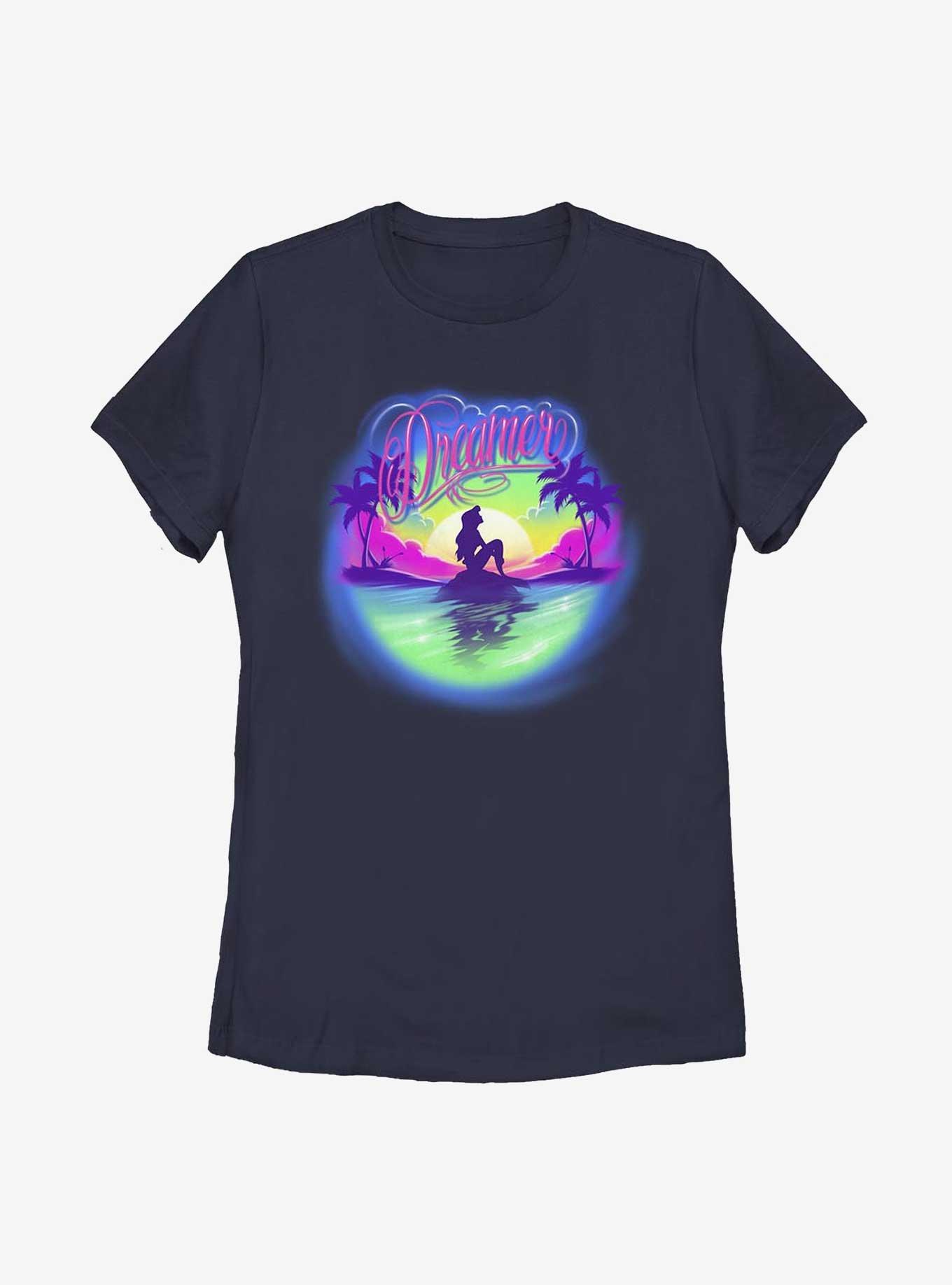Disney The Little Mermaid Dreamer Badge Womens T-Shirt, , hi-res