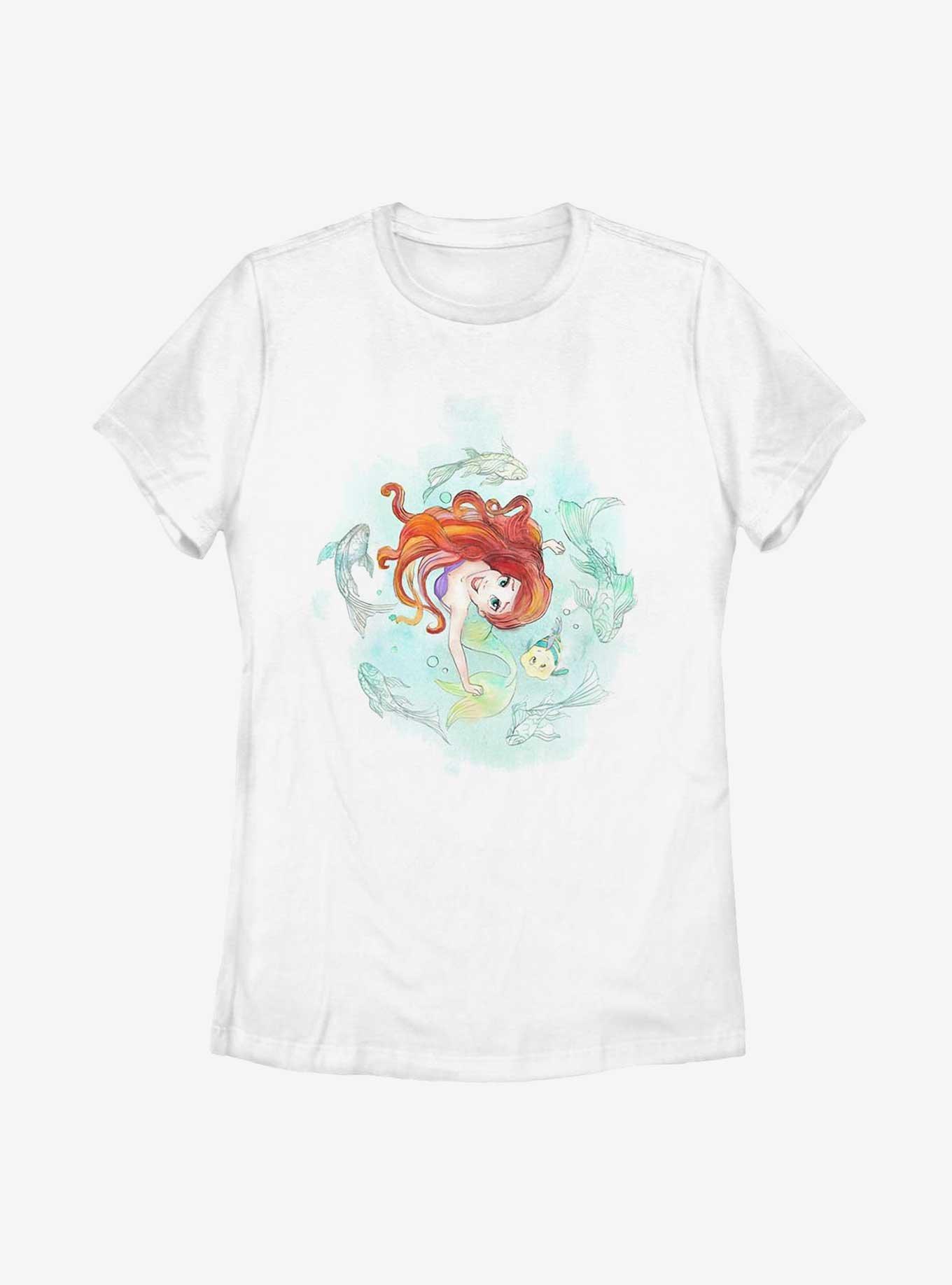 Disney The Little Mermaid Floating Bliss Womens T-Shirt, , hi-res