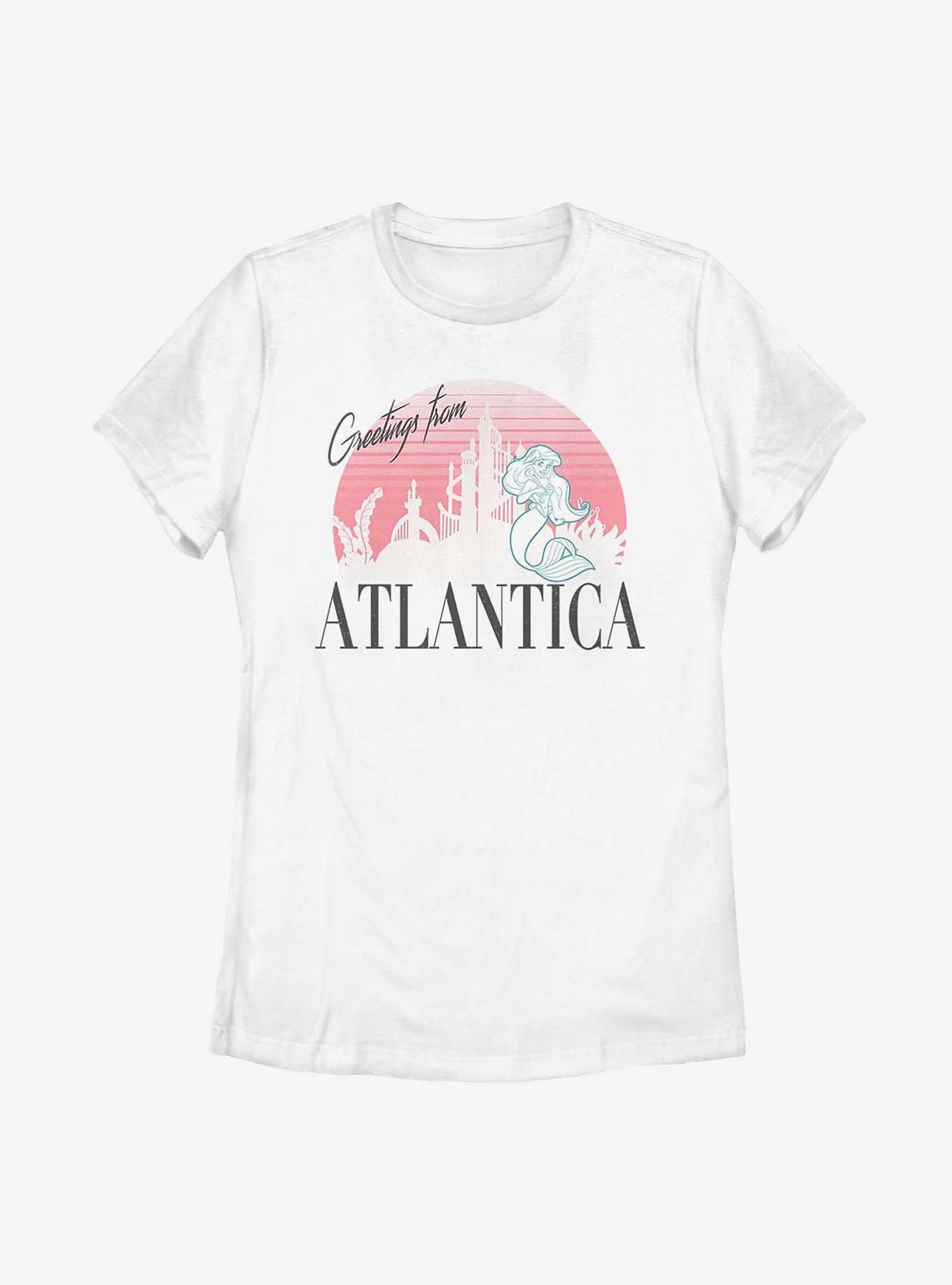 Disney The Little Mermaid Greetings From Atlantica Womens T-Shirt, WHITE, hi-res