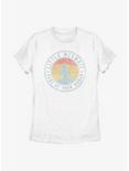 Disney The Little Mermaid Sunset Badge Womens T-Shirt, WHITE, hi-res