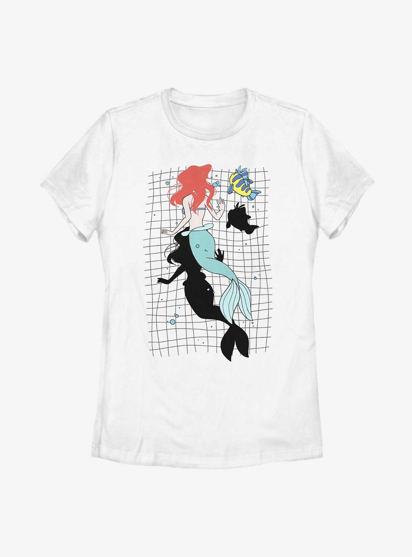Disney The Little Mermaid Swim With Friends Womens T-Shirt, WHITE, hi-res
