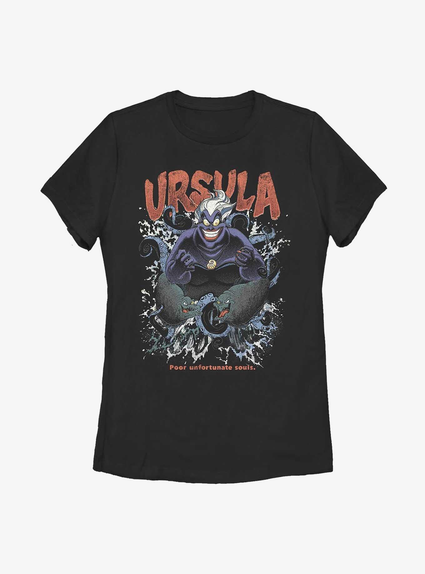 Disney The Little Mermaid Ursula Taking Over Womens T-Shirt, BLACK, hi-res