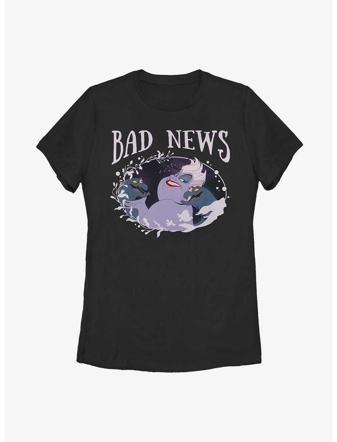 Disney The Little Mermaid Ursula Bad News Womens T-Shirt, BLACK, hi-res