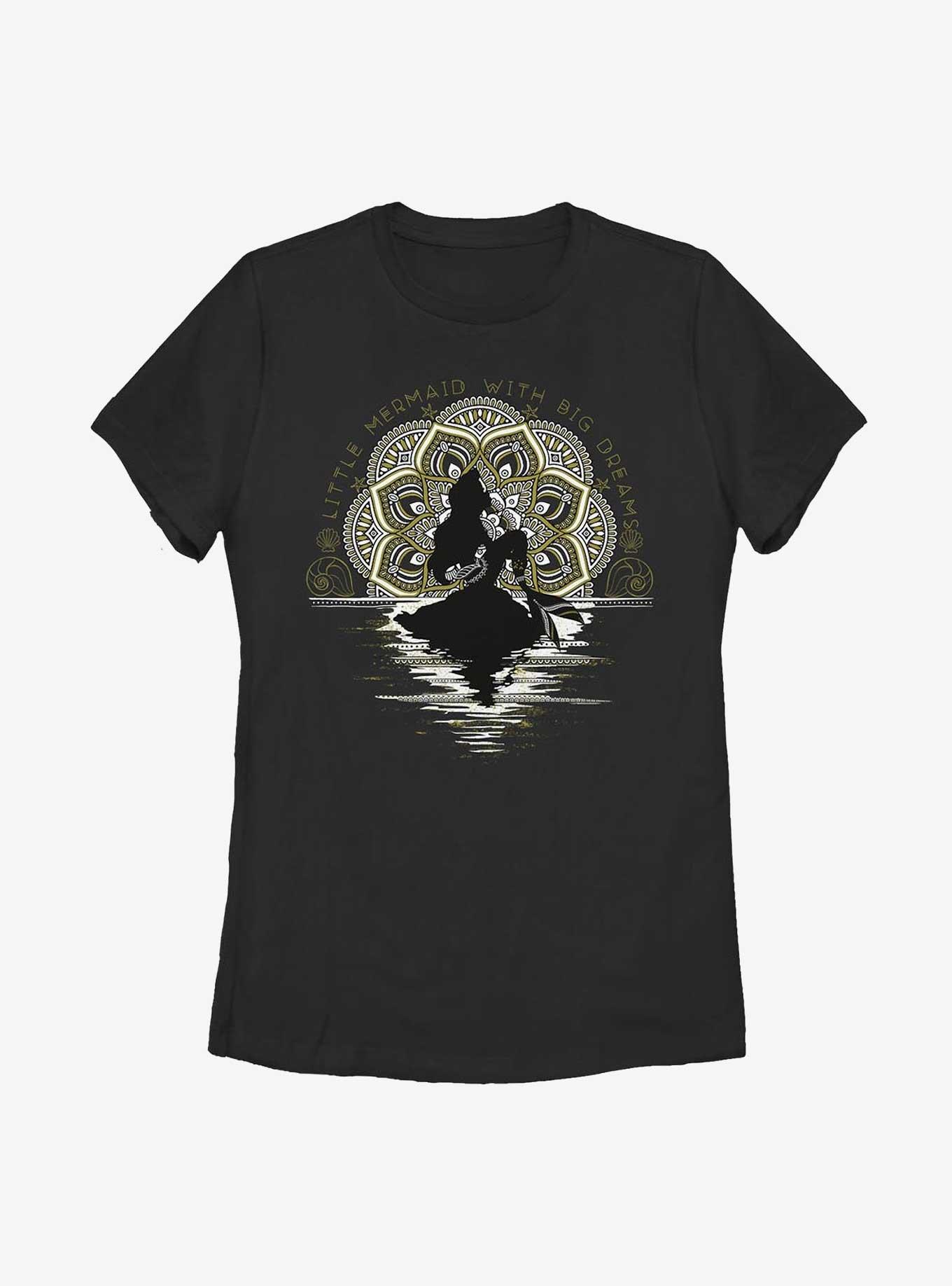 Disney The Little Mermaid With Big Dreams Womens T-Shirt, BLACK, hi-res