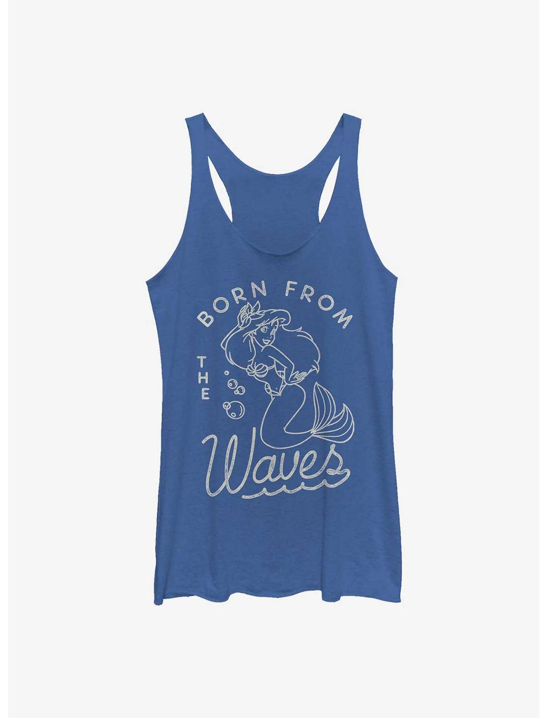 Disney The Little Mermaid Ariel Born From The Waves Womens Tank Top, ROY HTR, hi-res