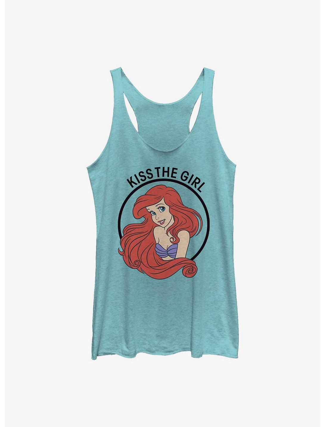 Disney The Little Mermaid Kiss The Girl Womens Tank Top, TAHI BLUE, hi-res