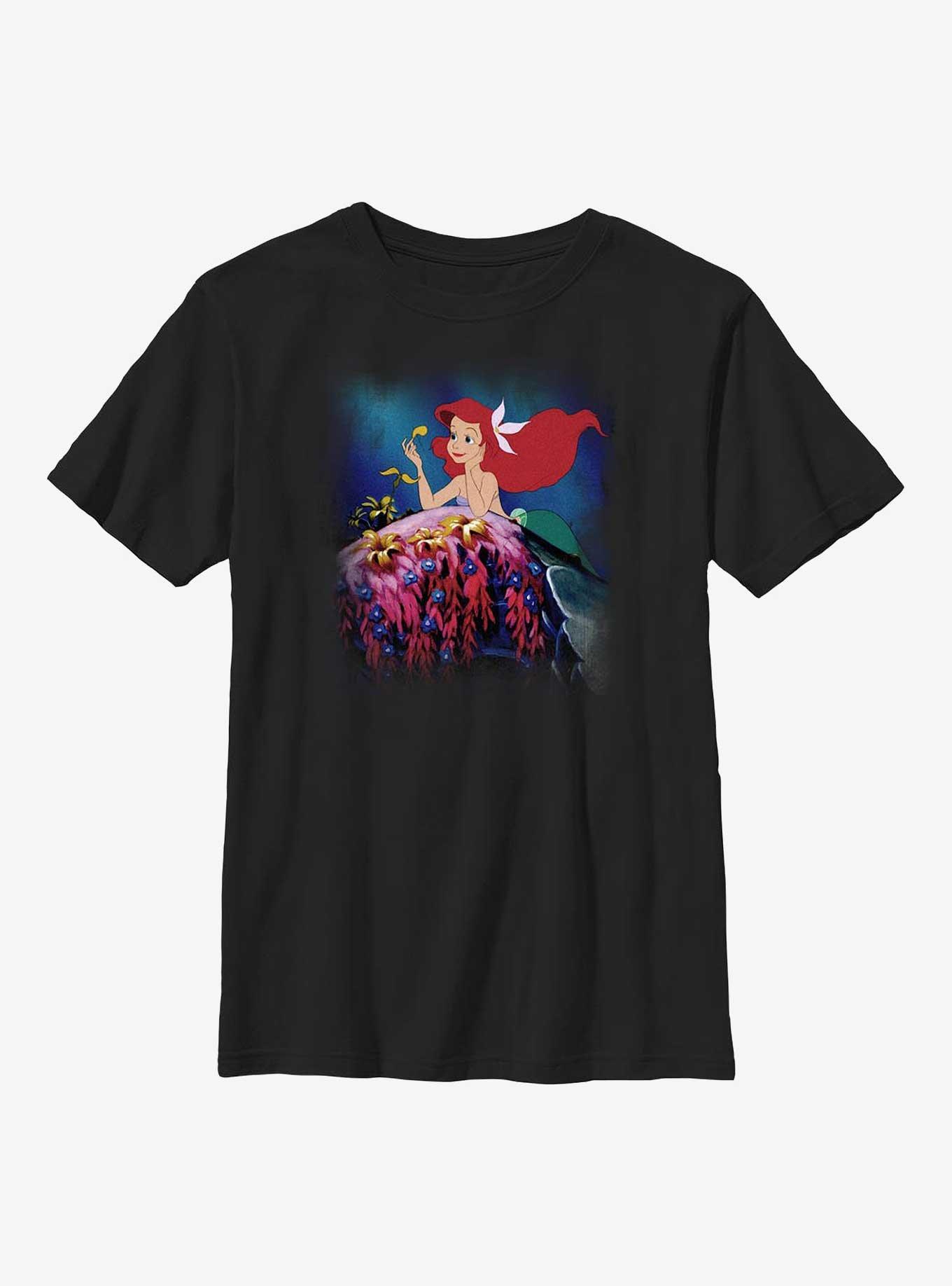 Disney The Little Mermaid He Loves Me Youth T-Shirt, BLACK, hi-res