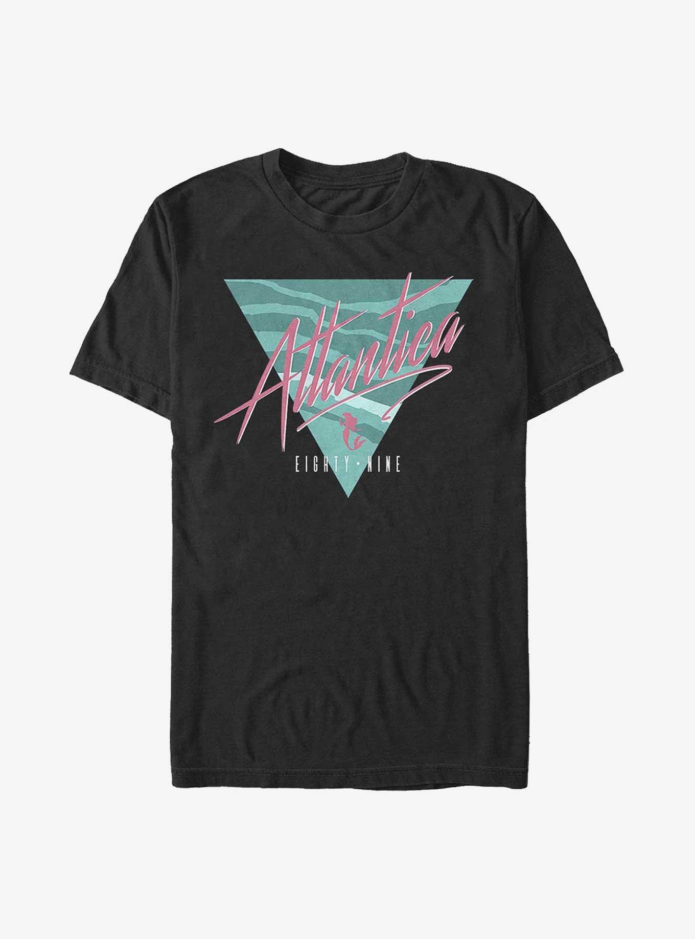 Disney The Little Mermaid Retro Atlantica 89 Logo T-Shirt, , hi-res