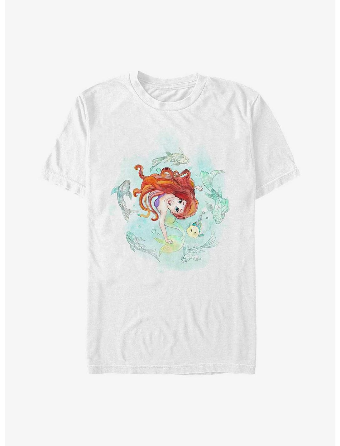 Disney The Little Mermaid Floating Bliss T-Shirt, WHITE, hi-res