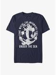 Disney The Little Mermaid Under The Sea Where The Mermaids Sing T-Shirt, NAVY, hi-res