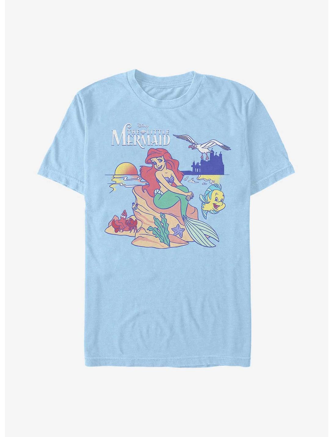 Disney The Little Mermaid Seaside Besties Logo T-Shirt, LT BLUE, hi-res