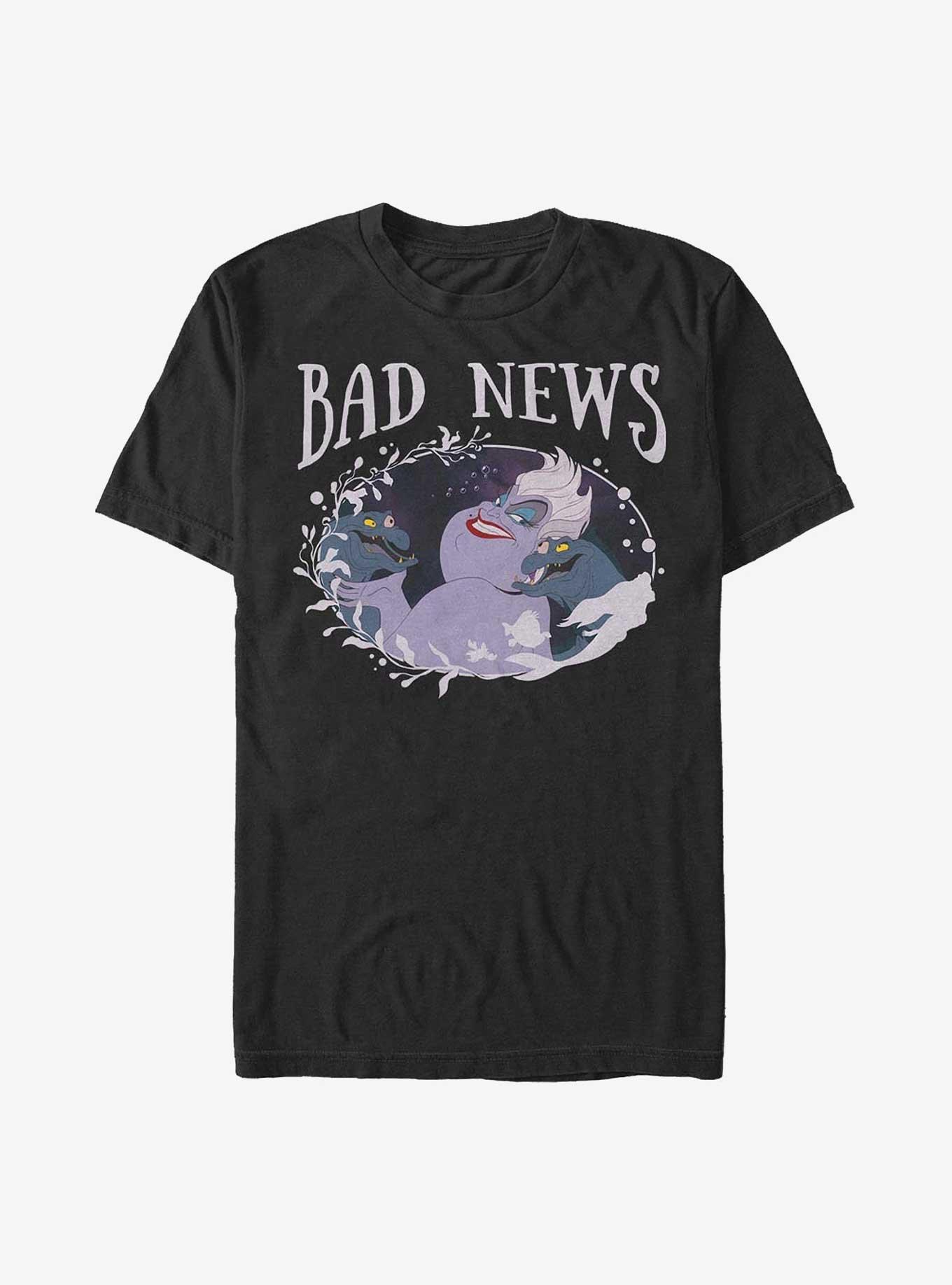 Disney The Little Mermaid Ursula Bad News T-Shirt, BLACK, hi-res