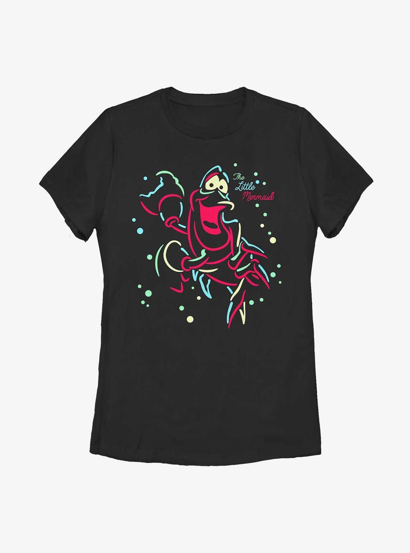 Disney The Little Mermaid Neon Sebastian Womens T-Shirt, , hi-res