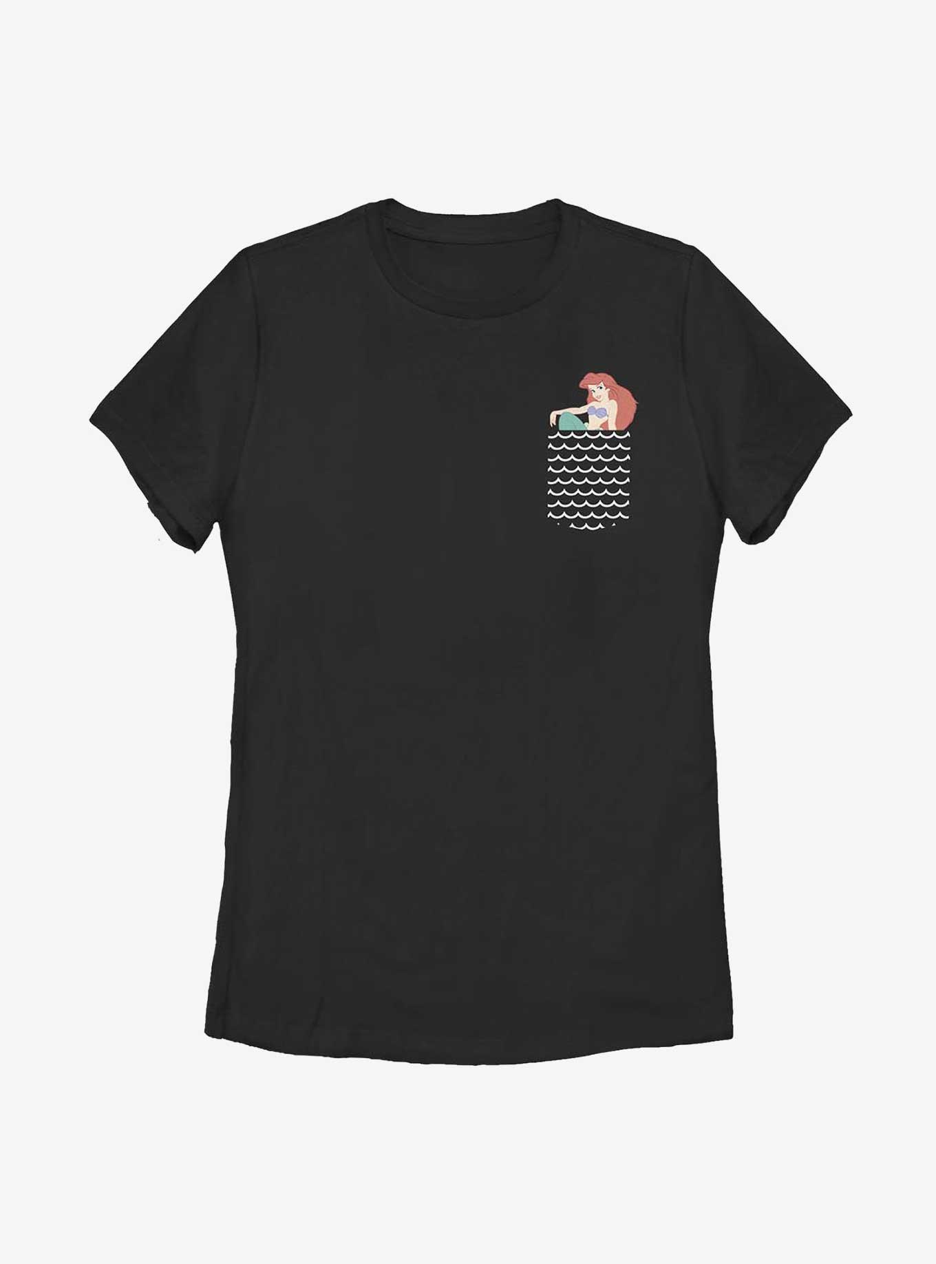 Disney The Little Mermaid Ariel Pocket Waves Womens T-Shirt, , hi-res
