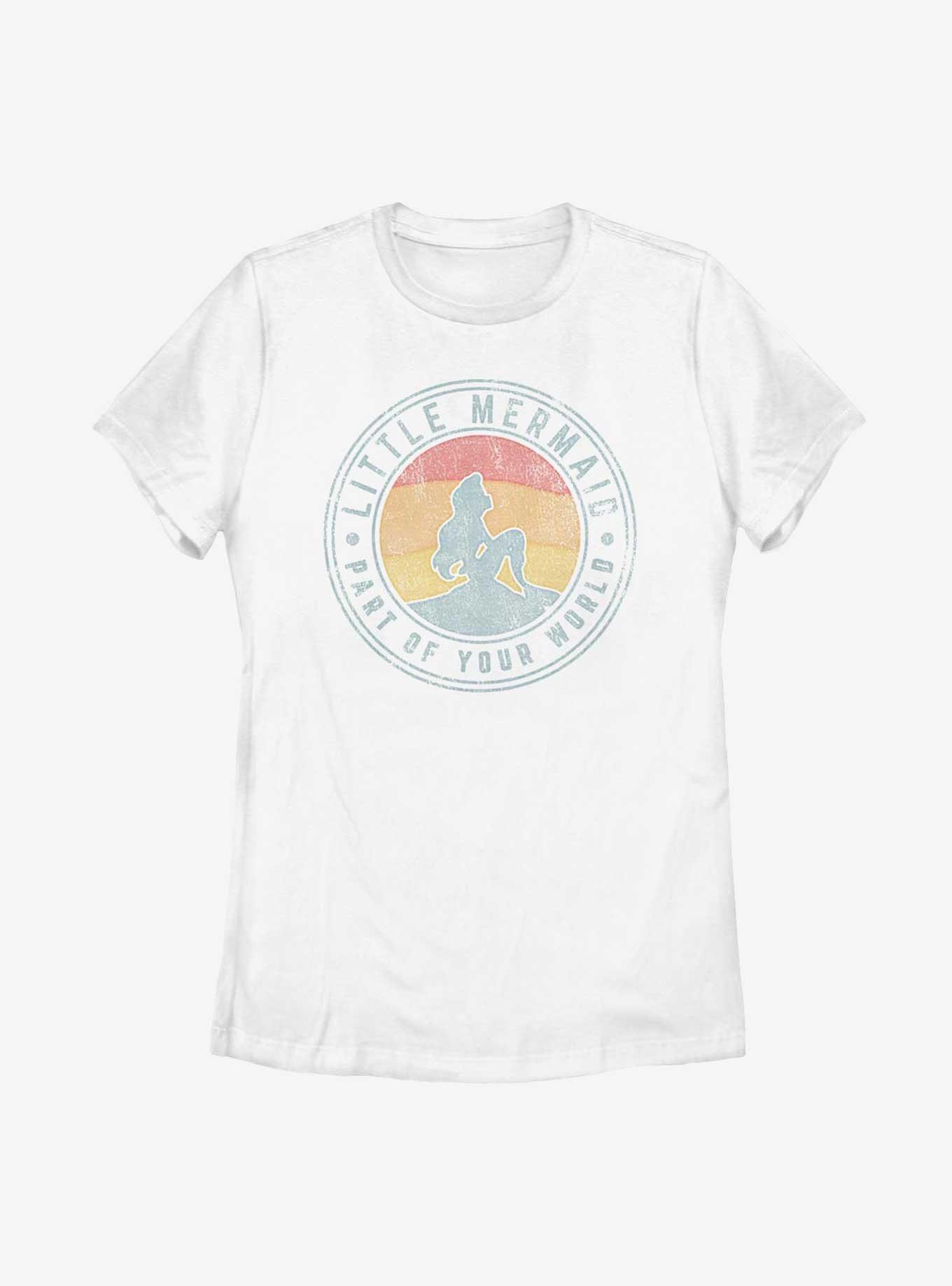 Disney The Little Mermaid Sunset Badge Womens T-Shirt, , hi-res