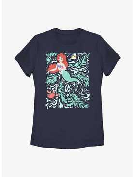 Disney The Little Mermaid Swirly Mermaid Poster Womens T-Shirt, , hi-res