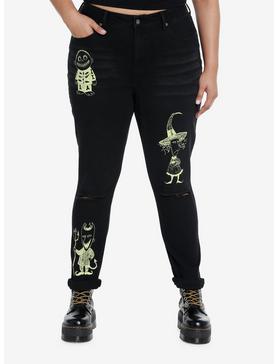 Her Universe The Nightmare Before Christmas Oogie Boogie & His Boys Glow-In-The-Dark Mom Jeans Plus Size, , hi-res