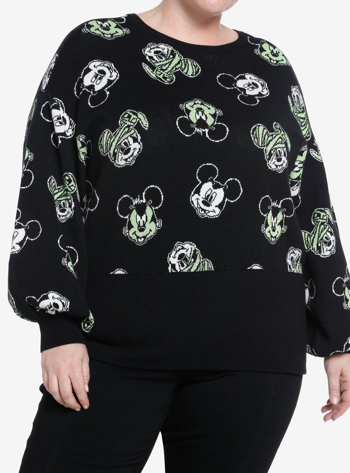 Her Universe Disney Halloween Mickey Mouse Glow In The Dark Knit