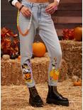 Her Universe Disney Halloween Candy Corn Chain Mom Jeans, MULTI, hi-res