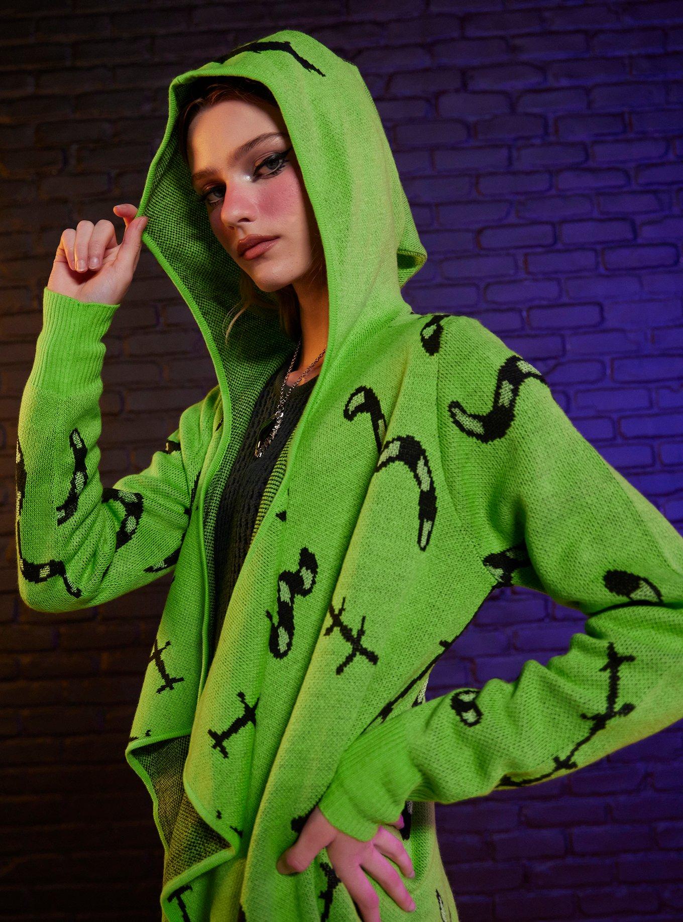 Her Universe The Nightmare Before Christmas Oogie Boogie Glow-In-The-Dark Drape Cardigan 