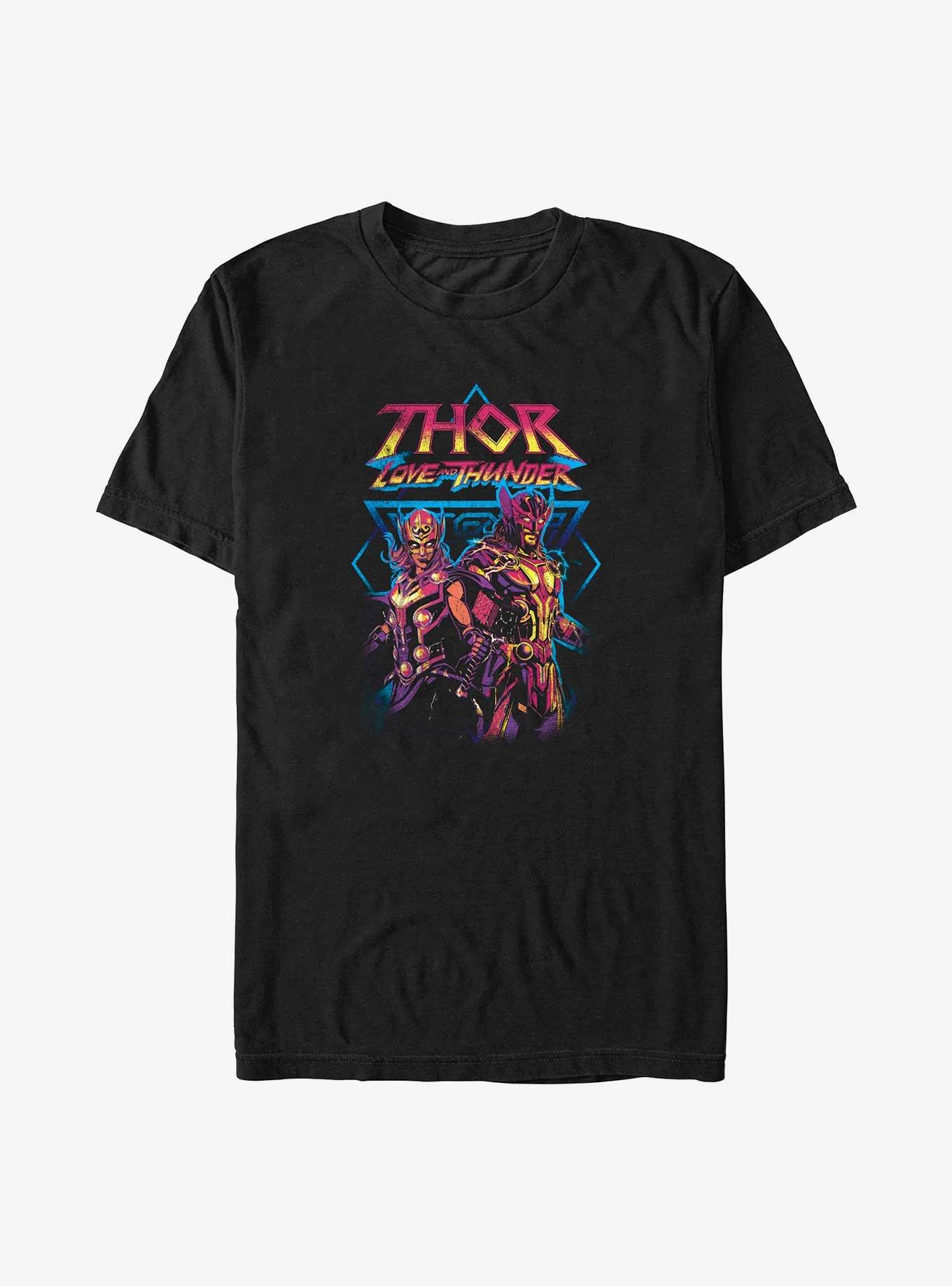 Marvel Thor: Love And Thunder Grunge Duo Big & Tall T-Shirt, BLACK, hi-res