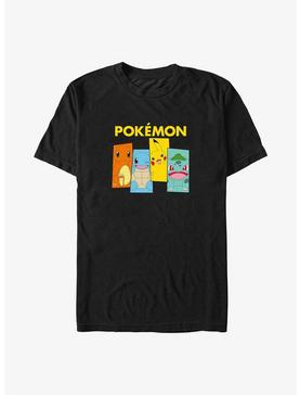 Pokemon Classic Team Charmander, Squirtle, Pikachu, and Bulbasaur Big & Tall T-Shirt, , hi-res